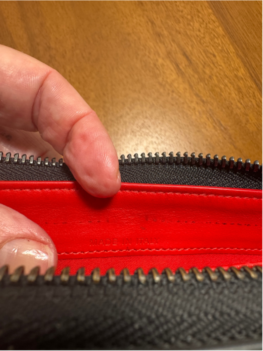 Christian Louboutin Black and Silver/Gunmetal Studded Long Wallet - Picture 3 of 12